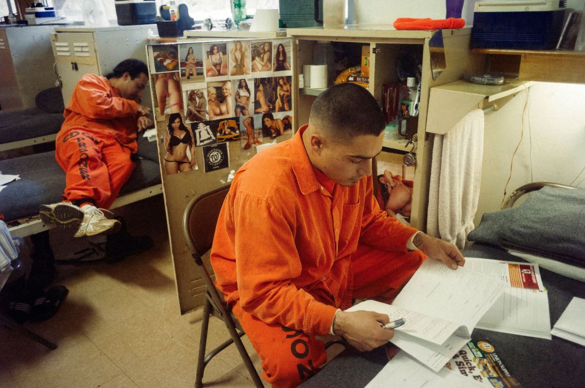 Inmates are encouraged to finish studies while they are serving their time, and many spend their time between fires working toward a GED or studying college courses.