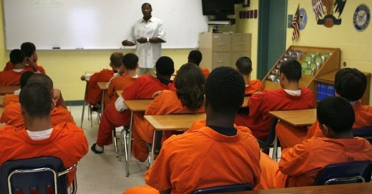 Teenagers at the Hillsborough County Juvenile Detention Center East in Tampa, Florida, in September 2020.