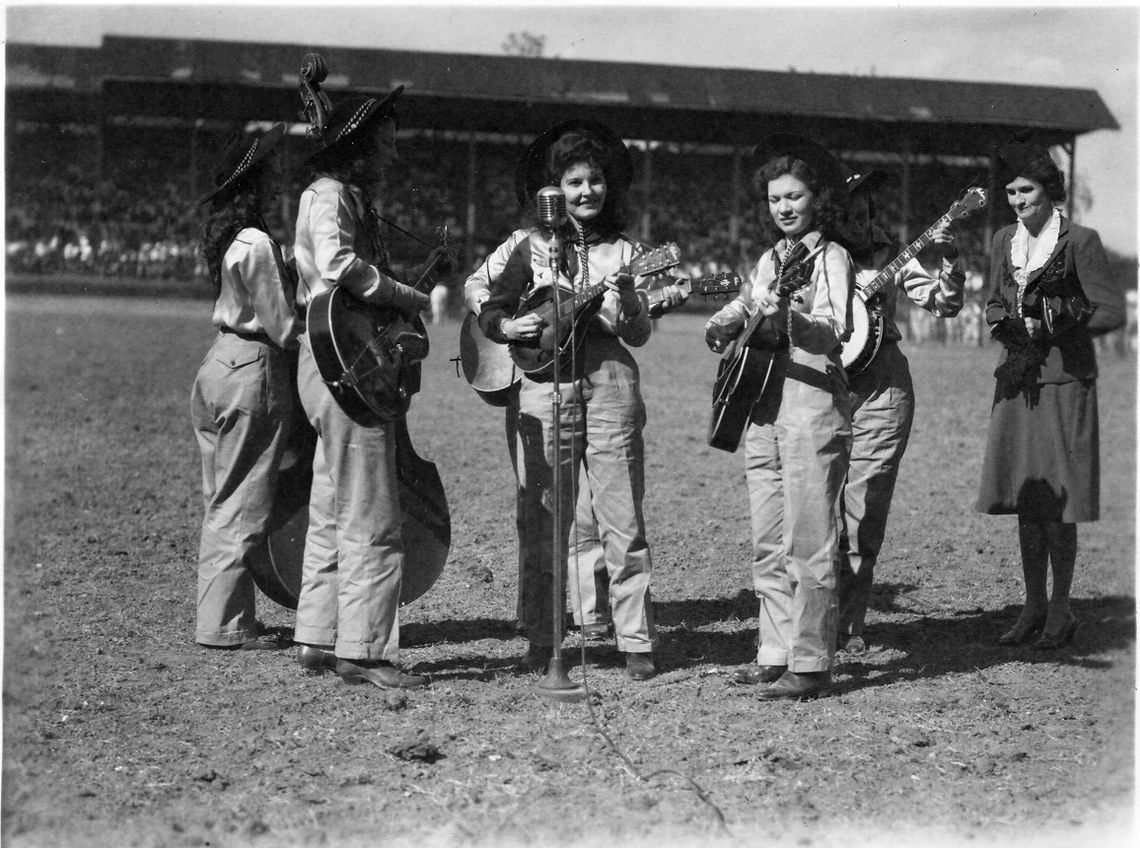 A late 1940s incarnation of the Goree Girls performs at the prison rodeo.