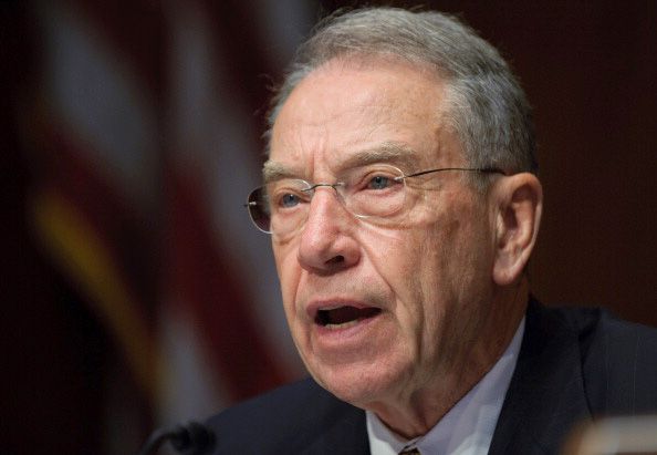 Senator Chuck Grassley at a Senate Judiciary Committee hearing in May.