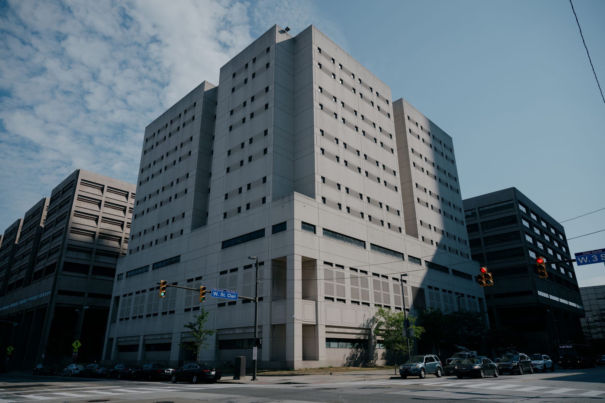 The Cuyahoga County Jail complex in downtown Cleveland. 