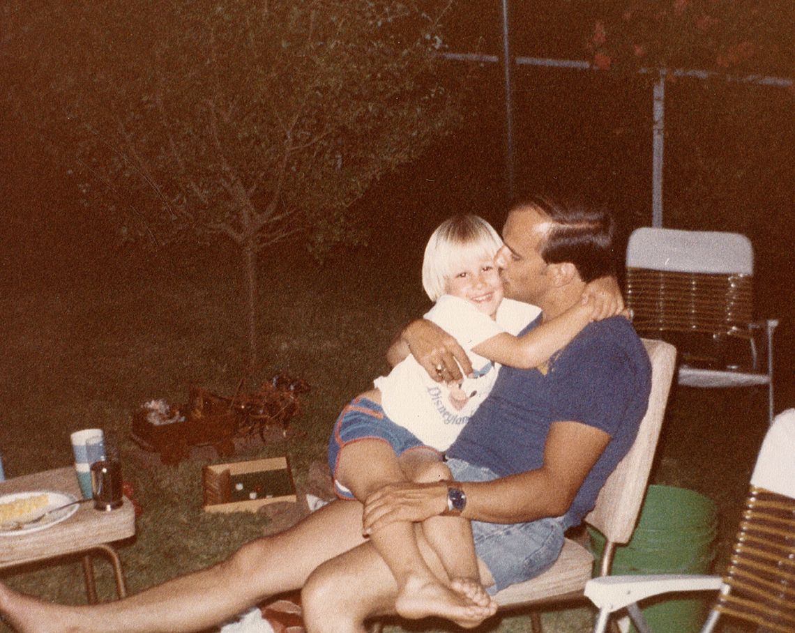 Matt Spencer, age six, visiting his father in Washington state in 1982. 