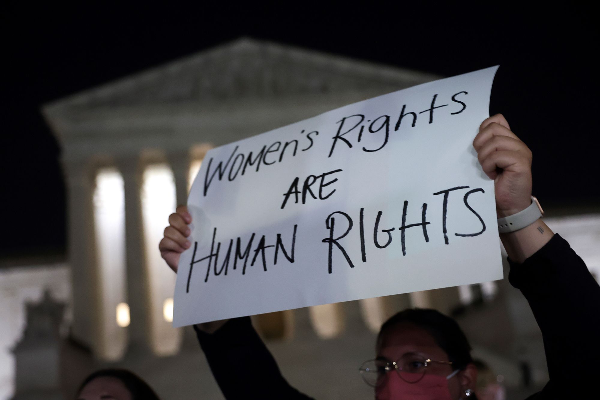 Pro-choice and anti-abortion activists rally outside of the U.S. Supreme Court in 2022 in Washington, D.C. 