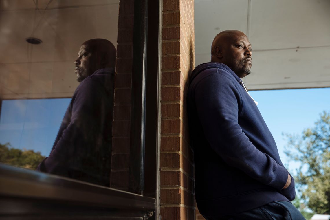 Corey Mason said he accrued child support debt while he was in prison and is struggling to pay off the debt while working at a hotel in downtown St. Louis. 