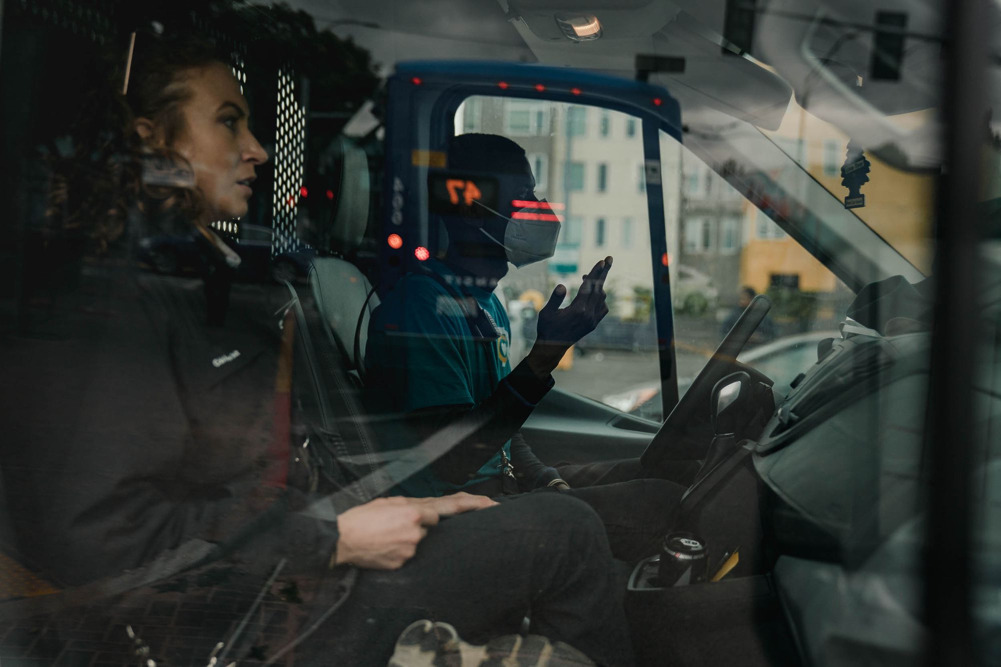 They discuss their plans after receiving a call.
