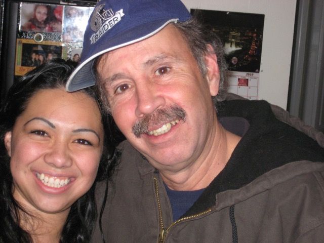 Jana Oman, left, with her father, Gerardo Arche-Felix, in January 2010, four years before he landed in the SMU. 