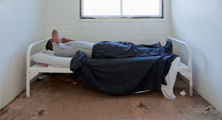 A 17-year-old at Central Juvenile Hall in Los Angeles.