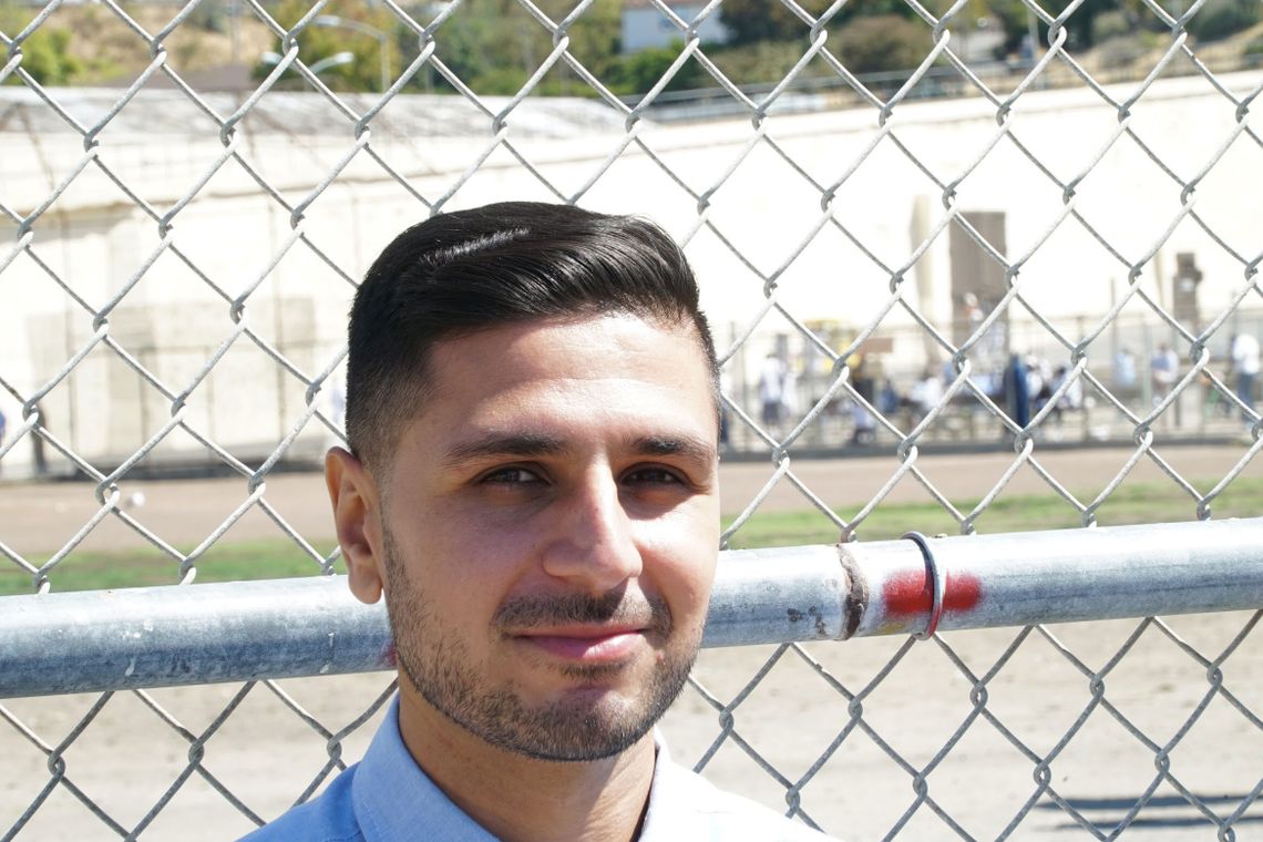 Adnan Khan at San Quentin State Prison in California.