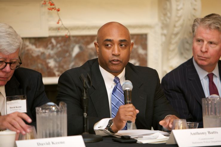 Anthony Batts speaking last September at the Brennan Center for Justice in New York.