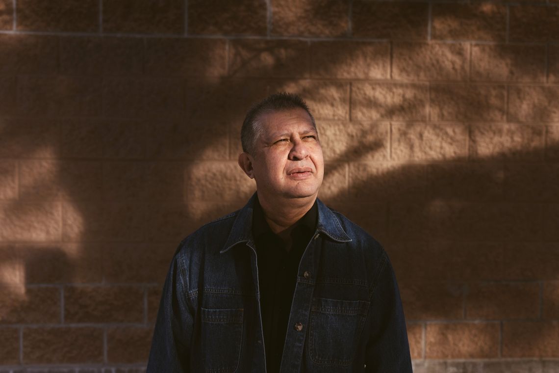 Gastón near his home in the United States. He is awaiting an asylum hearing.