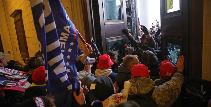 Insurrectionists broke into the U.S. Capitol on Jan. 6 in Washington, DC. 