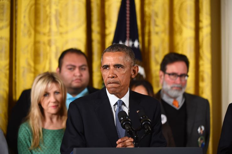 President Barack Obama delivers a statement on executive actions to reduce gun violence on January 5, 2016 at the White House in Washington, DC.