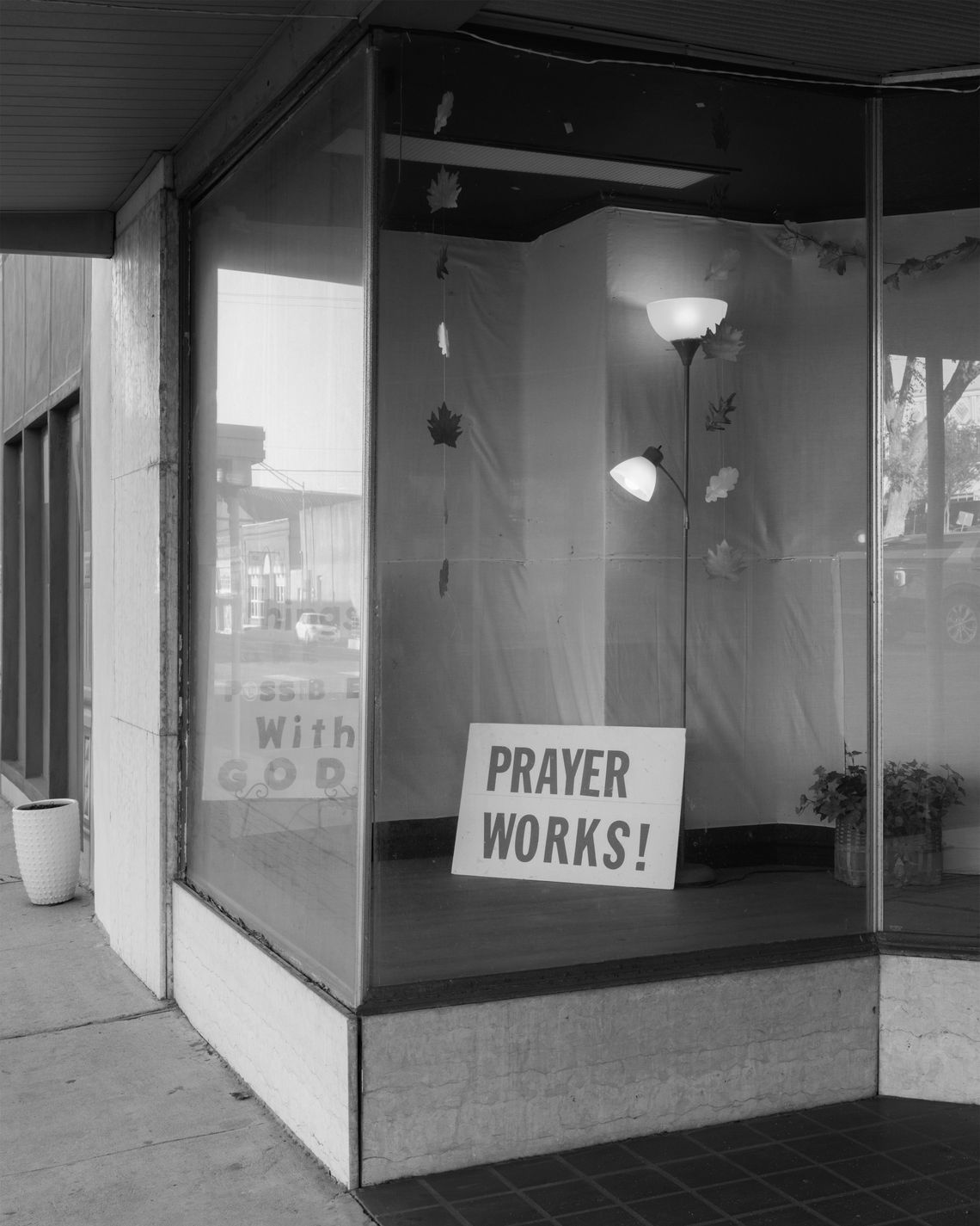 A storefront in downtown Huntsville, Texas in 2021.