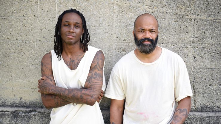 Theothus Carter, left, and Jeffrey Wright star in Madeleine Sackler’s film, “O.G.”