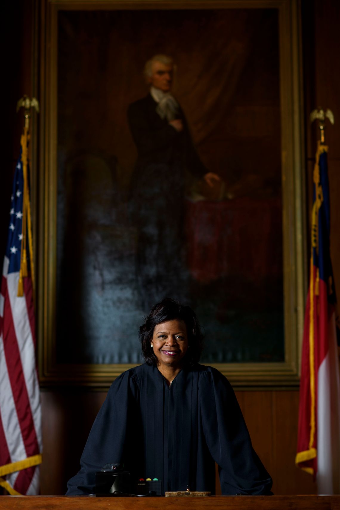 Chief Justice Cheri Beasley of the North Carolina Supreme Court, in Fayetteville, N.C., in 2019.