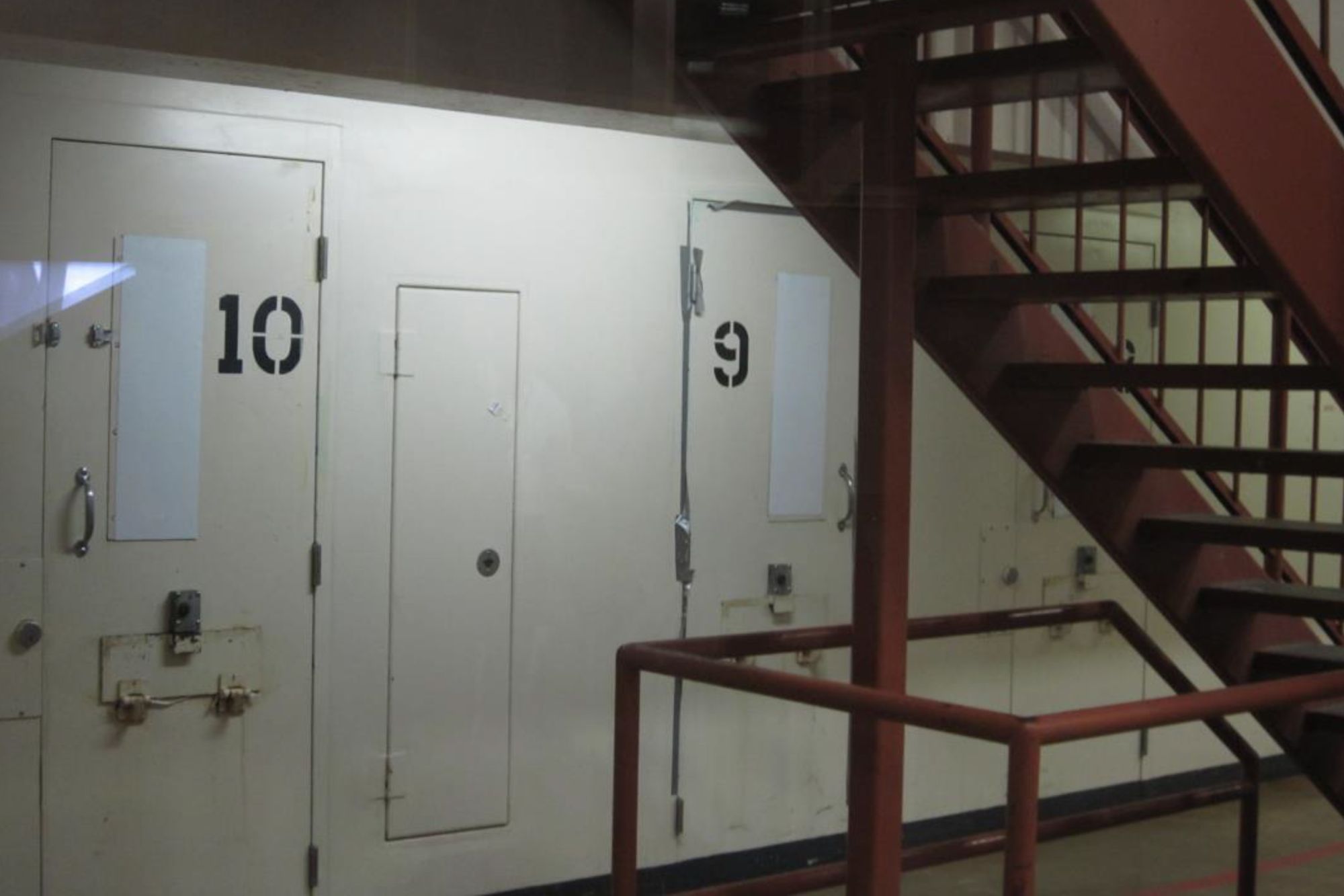 Cells used to separate inmates from the general population at the Sacramento County Main Jail. 