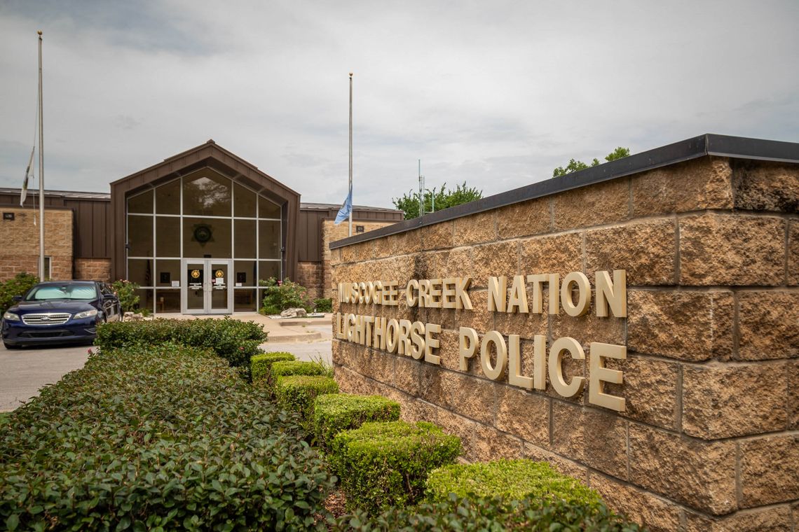 Muscogee (Creek) Nation Lighthorse Police headquarters in Okmulgee, Oklahoma.