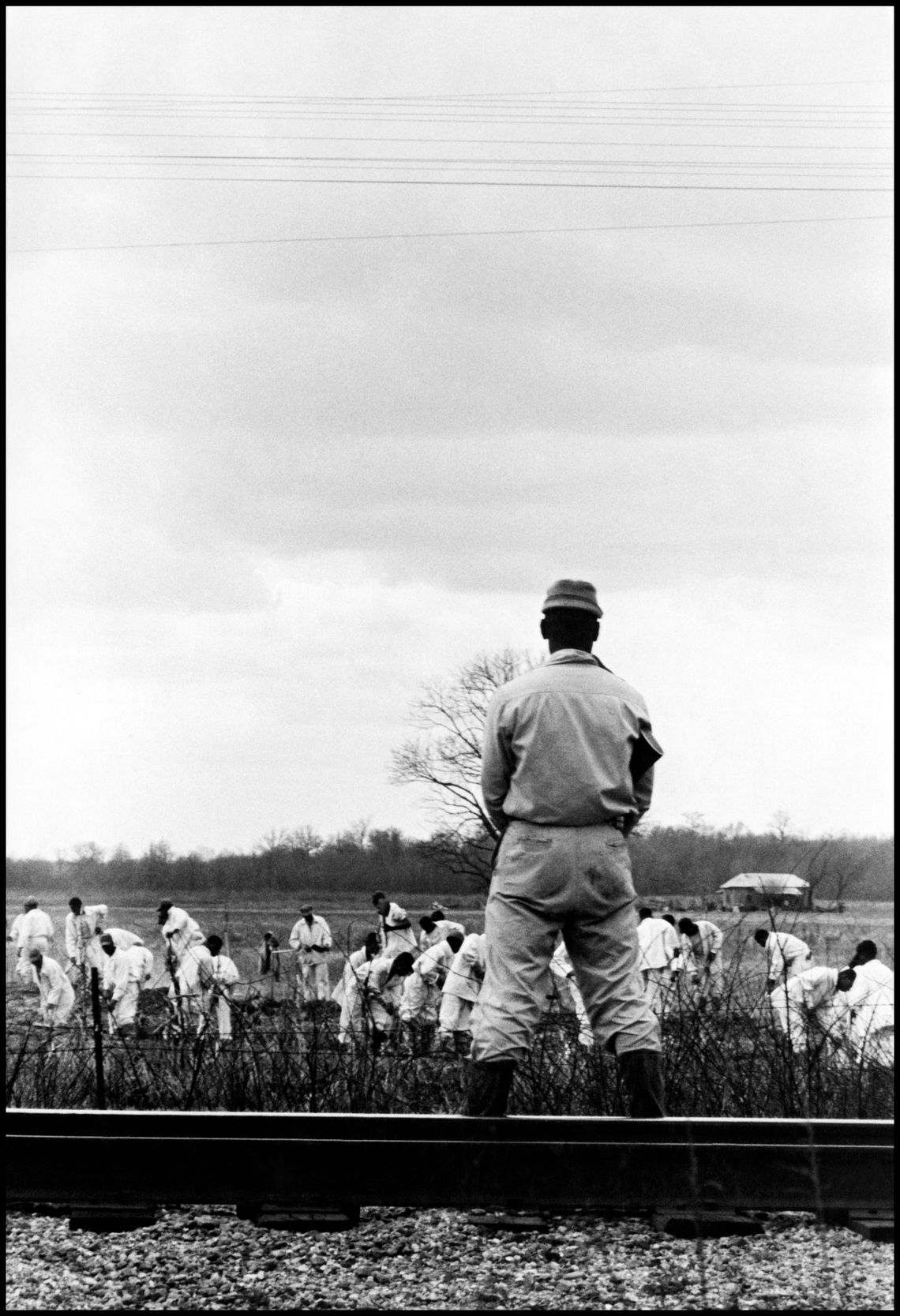 A guard observed prisoners from Mississippi State Penitentiary, also known as Parchman Farm, in 1963. 