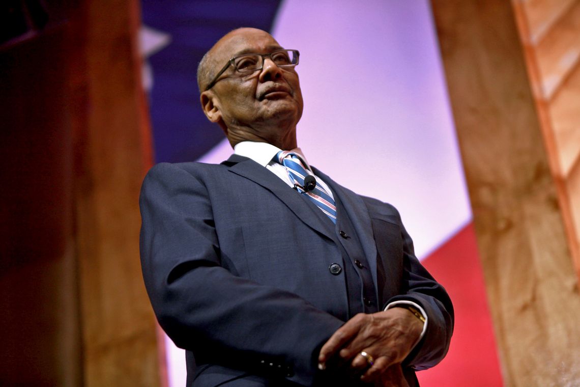 Robert Woodsons at the 2014 Conservative Political Action Conference in National Harbor, Maryland.