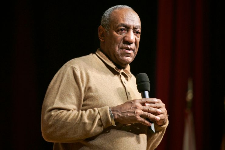 Bill Cosby speaking at a university in Washington, D.C. in 2006. 