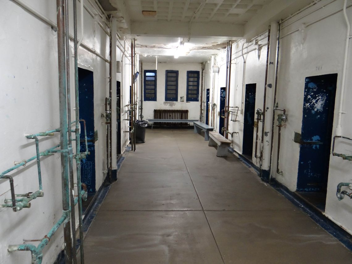 Cells in a wing of the House of Correction in Philadelphia. 