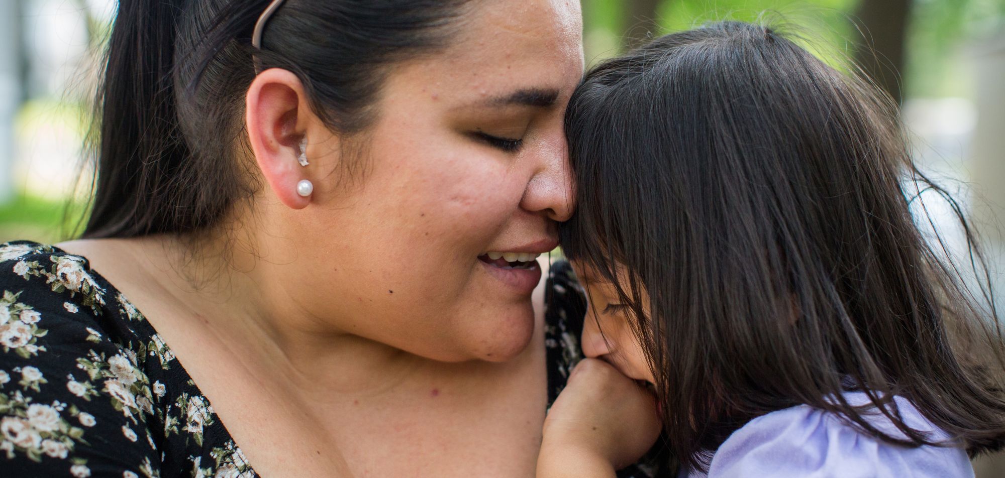 Ana Karen Torres Martínez with her 3-year-old daughter, Addison Camilt Torres, in Raleigh, N.C. Torres fled Mexico in 2016 after a woman she believed had links to a Mexican drug cartel abducted her other young daughter. She is currently applying for asylum.