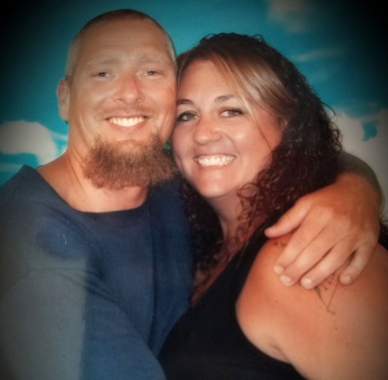 Amy Wallace and her husband, Jerry Wallace, who is incarcerated at Kinross Correctional Facility in Michigan.