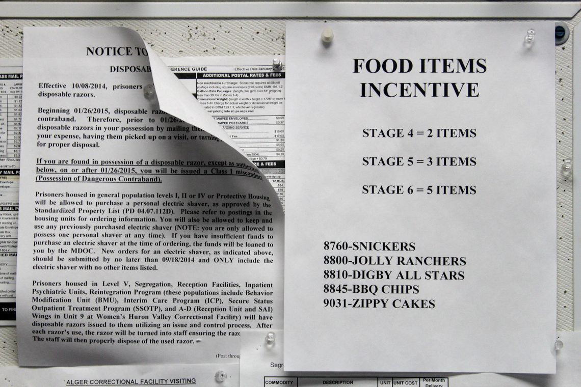 Inmates in the Incentives in Segregation program are rewarded for the good behavior with television privileges, phone calls, and food items. 