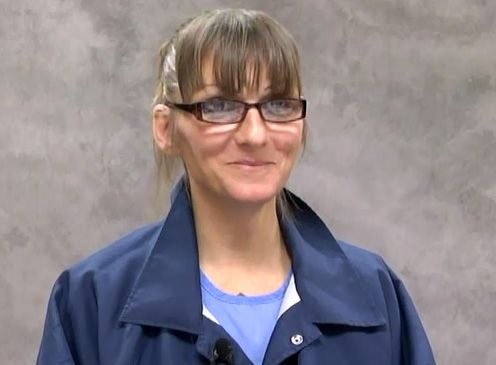 Michelle-Lael Norsworthy in a still from video of her deposition in December 2014.