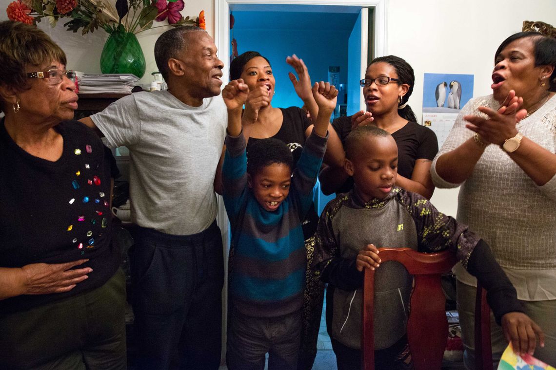 Elston celebrated Thanksgiving with his family for the first time in 33 years.