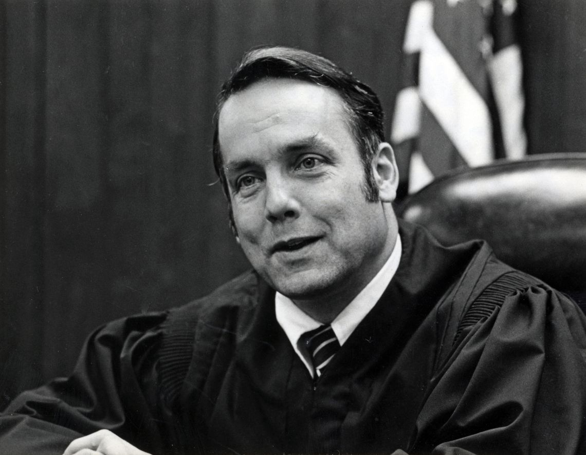 Justice Utter on the Washington Supreme Court in 1972.