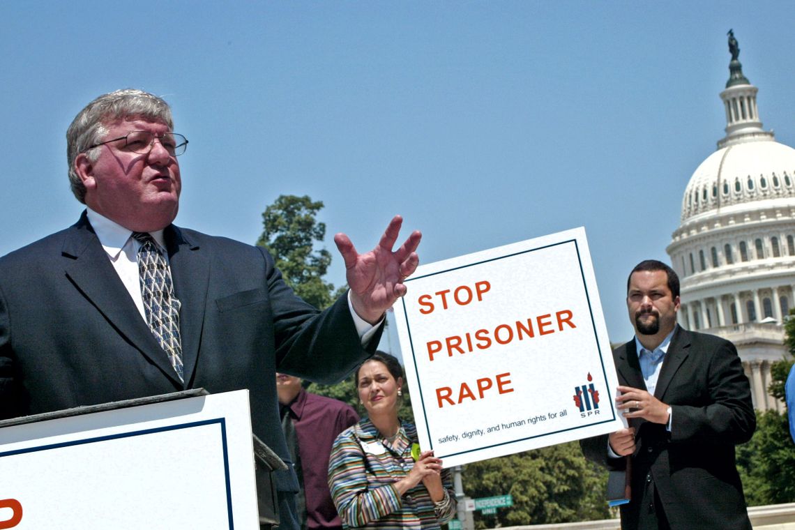 Nolan speaks during a press conference held by the Justice Fellowship outside the Capitol in 2003. 