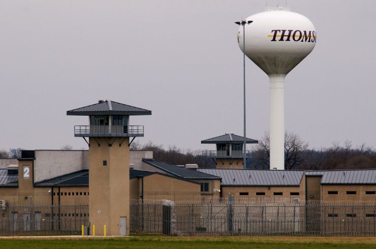 The U.S. penitentiary in Thomson, Illinois.