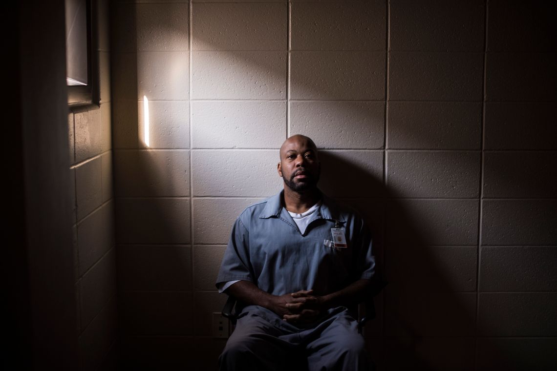 Keith Drone, 44, at the Western Reception Diagnostic Correctional Center in St. Joseph, Mo. Drone has been incarcerated for 26 years and has been denied parole at five separate parole-board hearings.