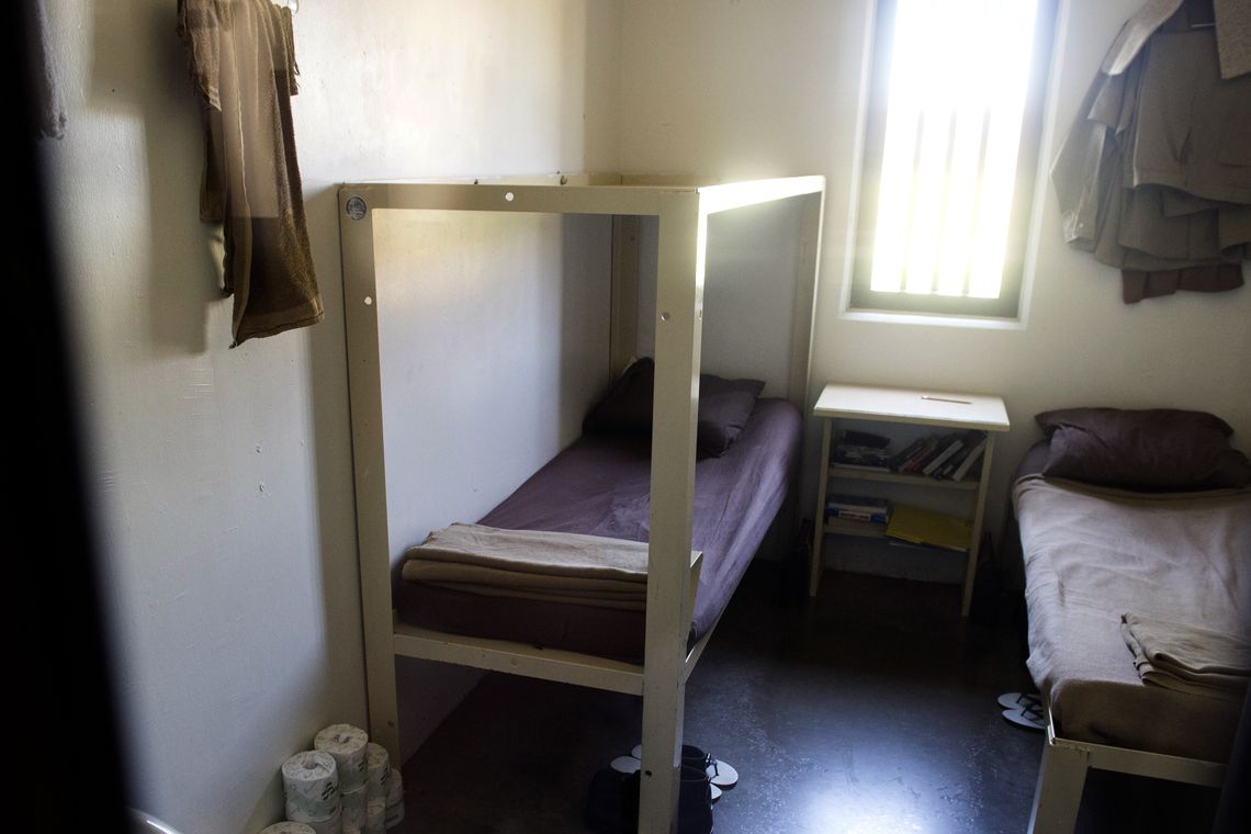 A cell at The El Reno Federal Correctional Institution in El Reno, Okla., during President Obama’s visit in July.