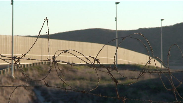 Border fence between the U.S. and Mexico. 