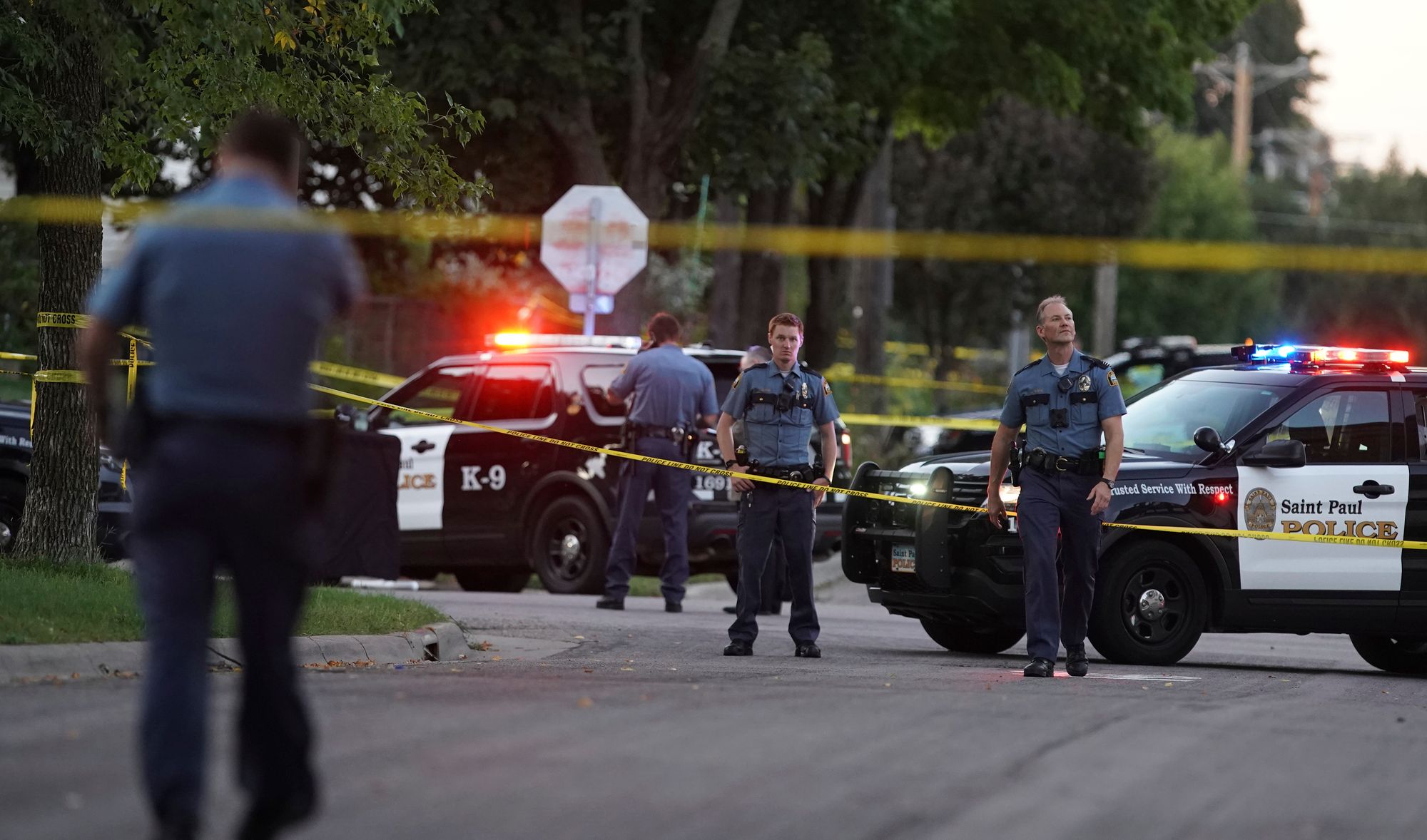 Police sequestered an area where a police involved shooting near North Griggs and Thomas Ave West in St. Paul, Minn., is being investigated.