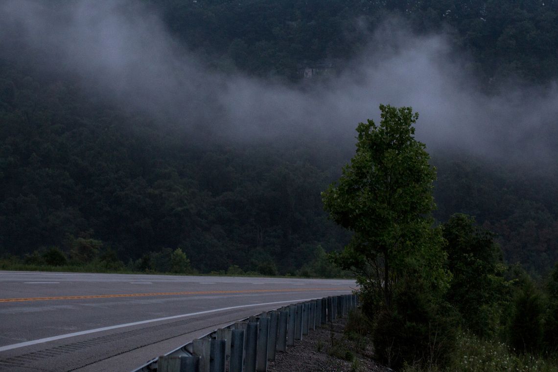 Mountains outside Richmond, Ky. Rural areas of the state often rely on troopers to handle police calls.