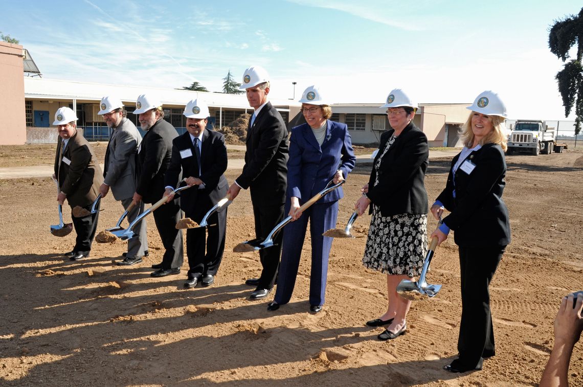 Groundbreaking for California Health Care Facility, Stockton in November 2010. 