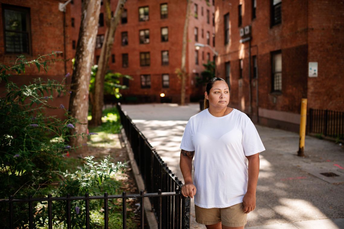 Selina Balestier, who comes from a family of police and lives in Vladeck Houses on Manhattan’s Lower East Side, is skeptical of Elucd’s data. 