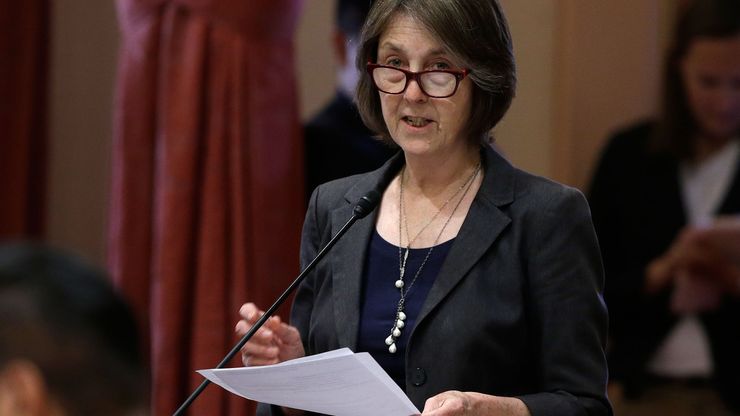 A measure sponsored by State Sen. Nancy Skinner, D-Berkeley that would allow the public release of police reports dealing with possible officer misconduct was approved by the Senate, in May 2018, in Sacramento, Calif.