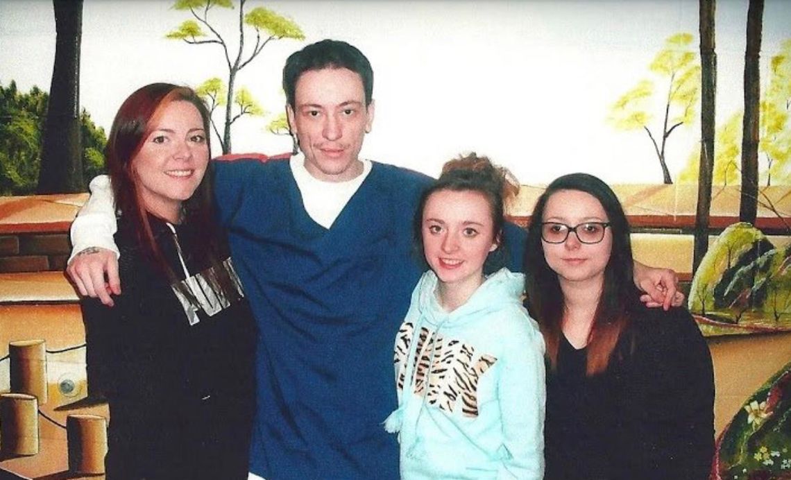 From left, Tiffany Walker with her siblings, Kenneth Robinson, Danni Franks and Shelbi Franks. Tiffany went almost five years without being able to visit her brother. 