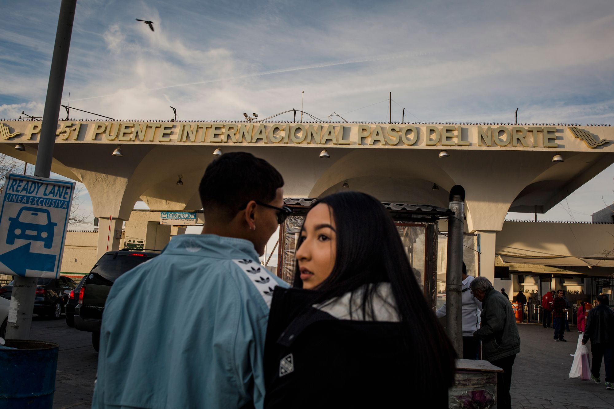 Lluvia and Juan spent the day in Juárez with Ana Castañeda (pictured at right) so she could get her nose pierced and Juan could get a haircut. The three then returned to El Paso, where they live and study.