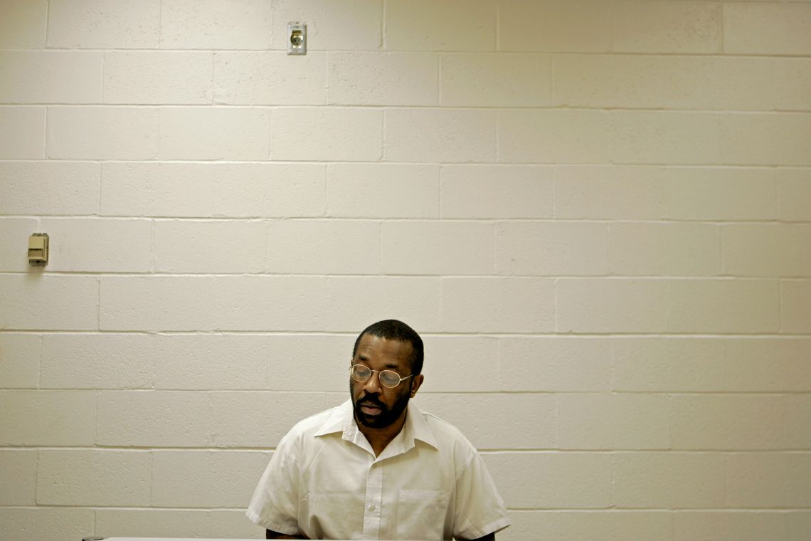 Roderick Nunley at the Potosi Correctional Center, Missouri’s maximum security prison for death row inmates, in 2007. 