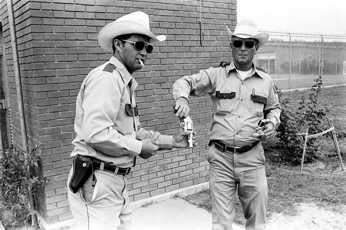 Field guards at the Ellis Unit, 1978.