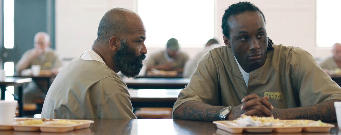 A scene from "O.G." with Jeffrey Wright and Theothus Carter. 