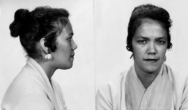 Mug shots of Dollree Mapp in 1957. 