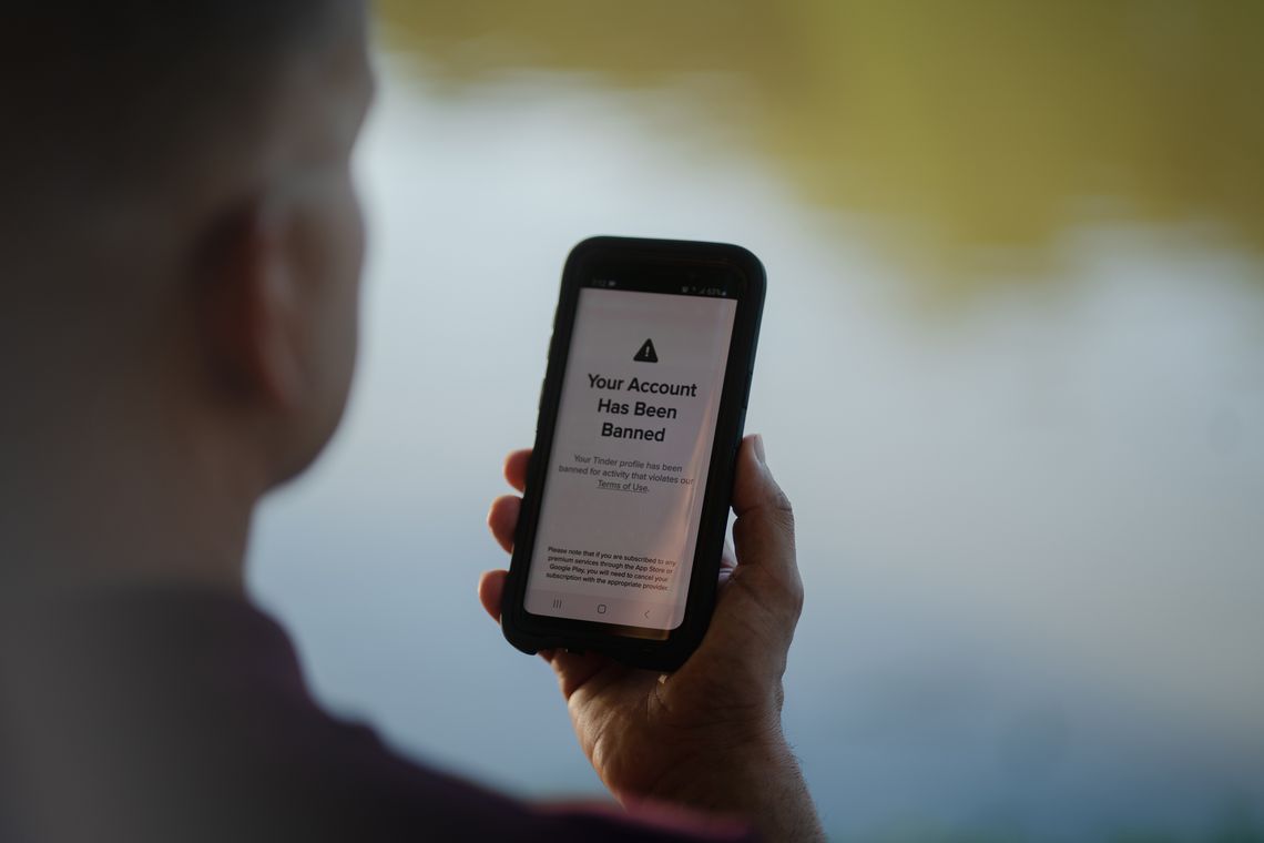 Tinder never told Hernandez why he was banned from the Tinder app, but the company's policy bans people with felonies — anything from a $10 drug conviction to capital murder.