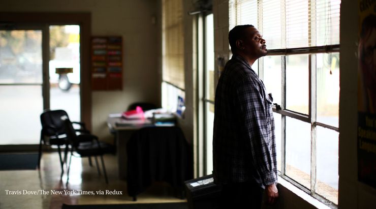 Henry McCollum, who was released from prison in North Carolina along with his half-brother after DNA evidence exonerated them in the 1983 rape and murder of an 11-year-old girl. 