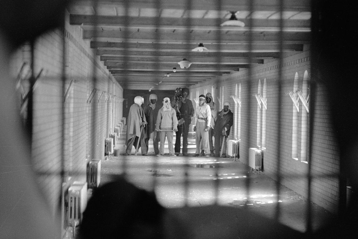 Prisoners at Attica have long complained about being brutalized by corrections officers. During the 1971 uprising, inmates wearing cloaks and football helmets, some of them with makeshift weapons, waited to negotiate their demands with state officials.
